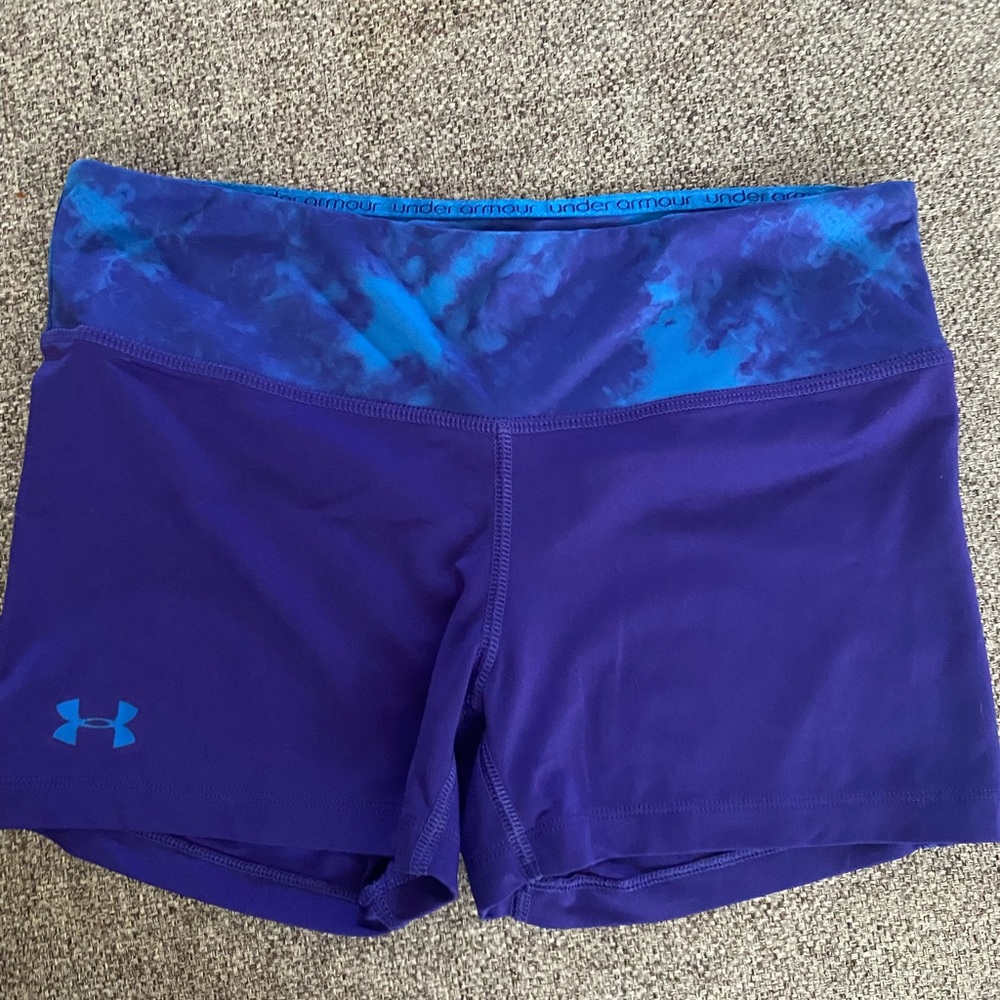 Under Armour womens spandex workout shorts.